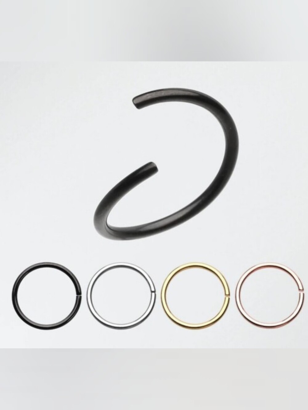 8mm 4 Nose Rings Sets